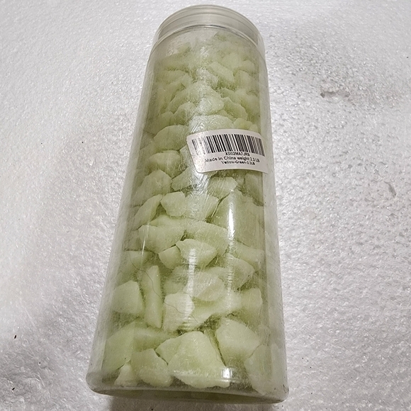 2.2lbs Glow in the dark stones rocks Yellow-Green Yard flower pot vase decor #1 - Picture 5 of 7